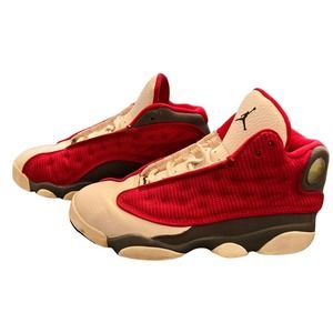 100% Authentic Nike Air Jordan 13 Retro‎ Gym Red Size 3Y 414575-600